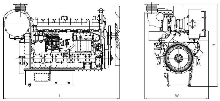 Động cơ Diesel seri W cho máy phát điện